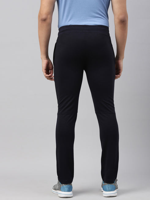 Navy Blue Solid Track Pant